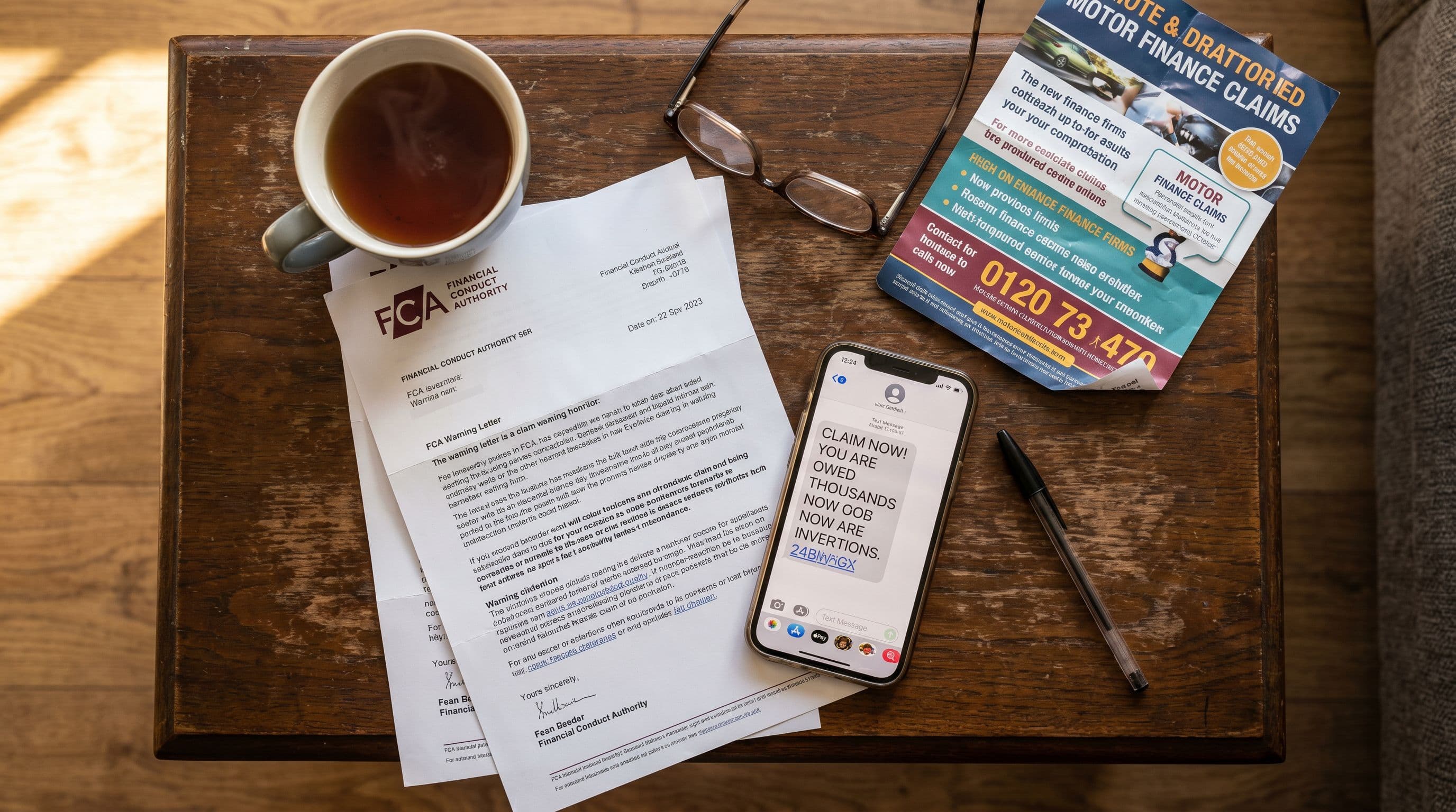 FCA warning letter and aggressive claims texts reveal regulatory crackdown scope.