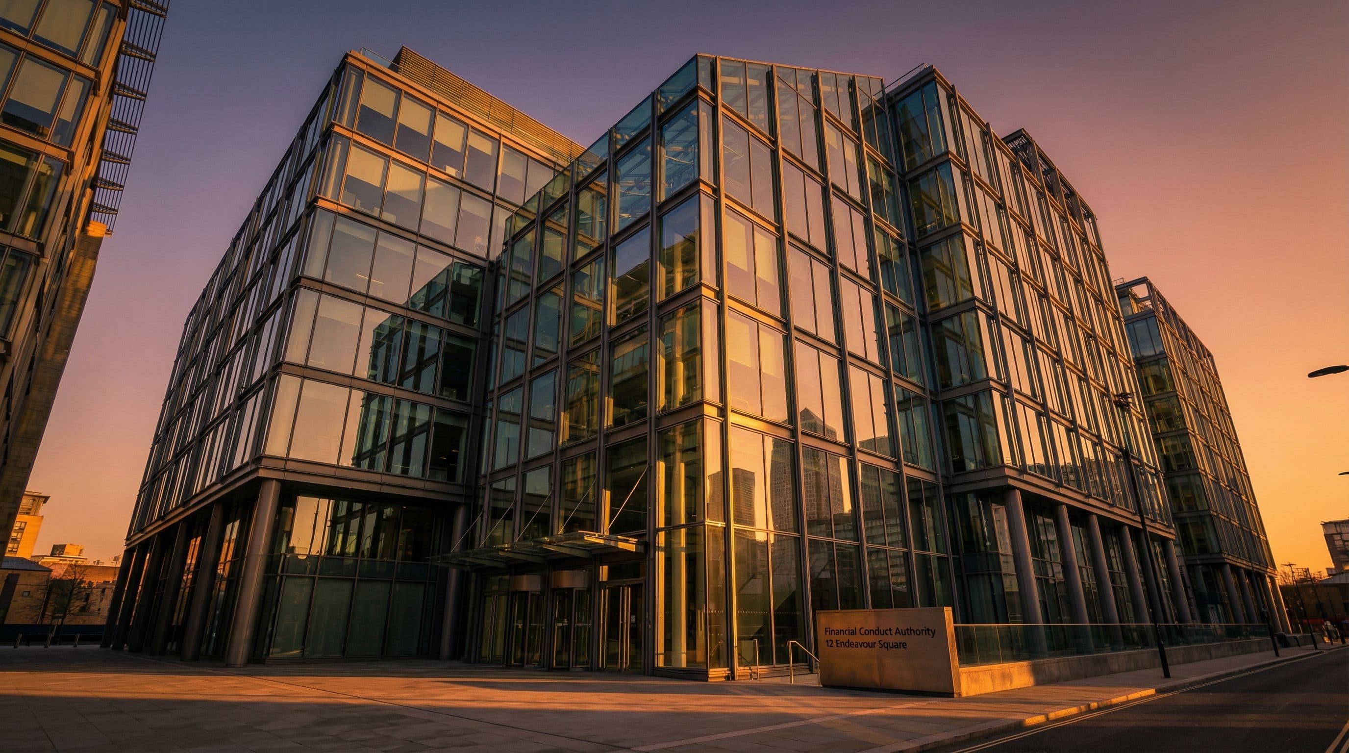 FCA headquarters in London's Canary Wharf where new dispute rules were announced.